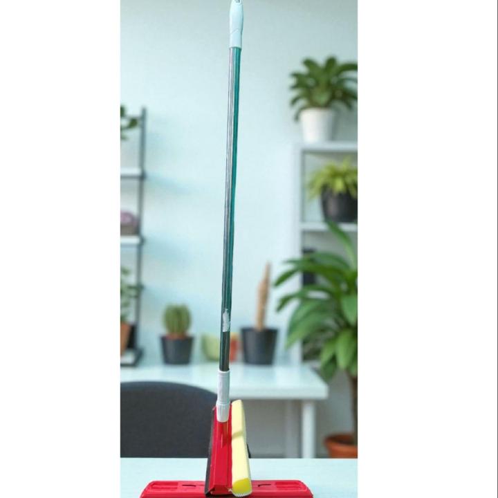 Multi-Purpose Window Cleaner Tool – High-Absorbent Sponge Scrubber & Streak-Free Rubber Squeegee Blade
