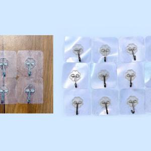 Heavy Duty Adhesive Wall Hooks (12-Pack)